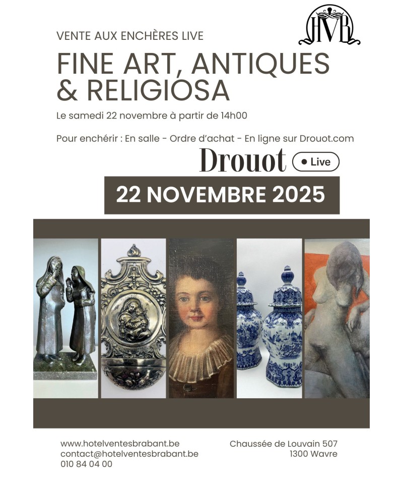 VENTE LIVE - Fine Art, Antiques & Religiosa - 22 NOV 2025
