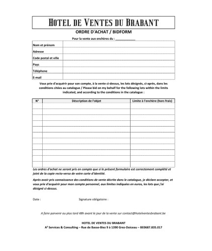 SEPTEMBRE 2026 - VENTE LIVE - Vente Bourgeoise – Bijoux & Objets d’Art