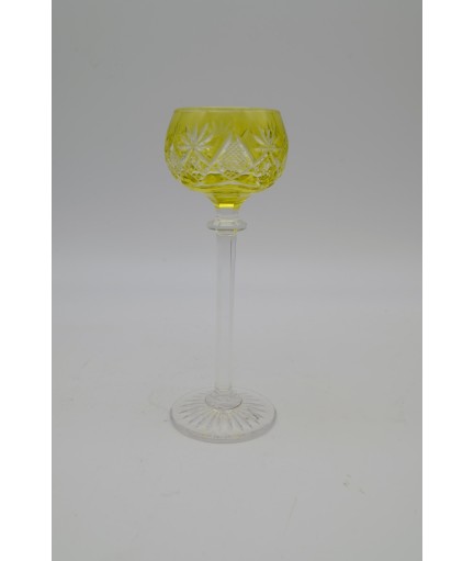 Lot de 6 verres en cristal taillé Val Saint Lambert