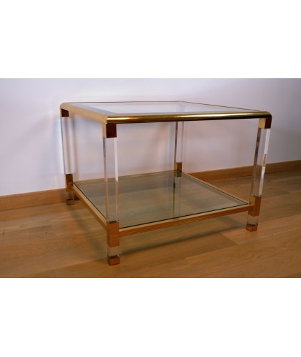 Table d'appoint plexi style Pierre Vandel