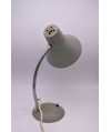 Lampe de bureau Vintage Gris, tige réglable en acier chromé 1960