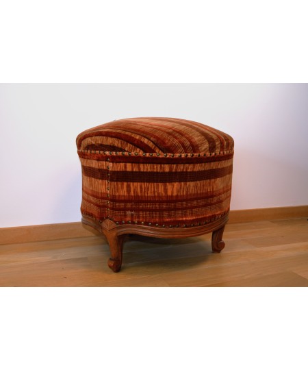 Tabouret repose pied rond ancien