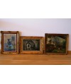 Lot de 3 peintures signés