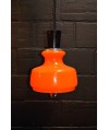 Suspension Vintage en opaline orange 1970