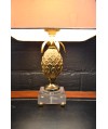 Lampe ananas en laiton 1970 d'après la maison Charles