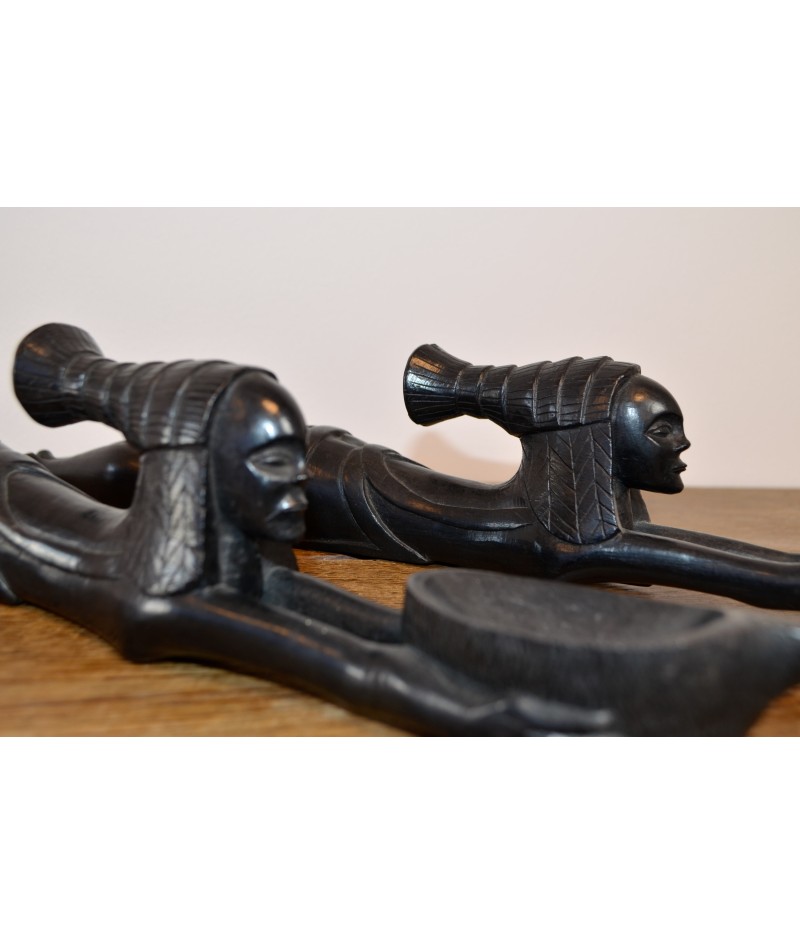 Lot de 2 statuettes Africaines