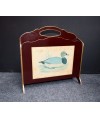 Porte-revues Vintage en bois 'Canard'