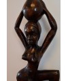 Sculpture en bois africaine Femme eau