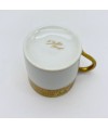 Lot de 4 tasses et sous-tasses en porcelaine de Limoges Paulhat France