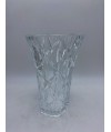 Paire de vases en cristal incolore taillé