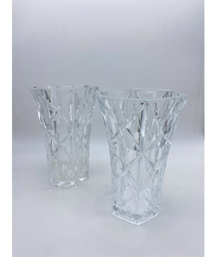 Paire de vases en cristal...