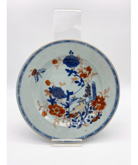 Assiette Imari - porcelaine de Chine - compagnie des Indes 19e Siècle