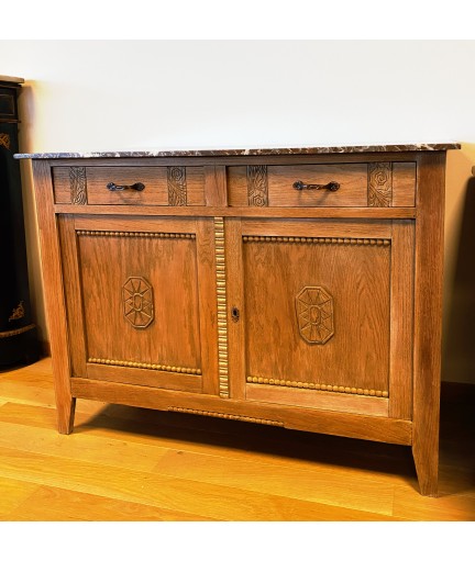 Commode avec plaque en marbre