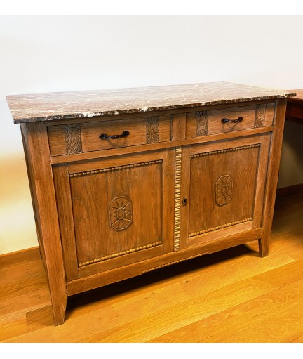 Commode avec plaque en marbre