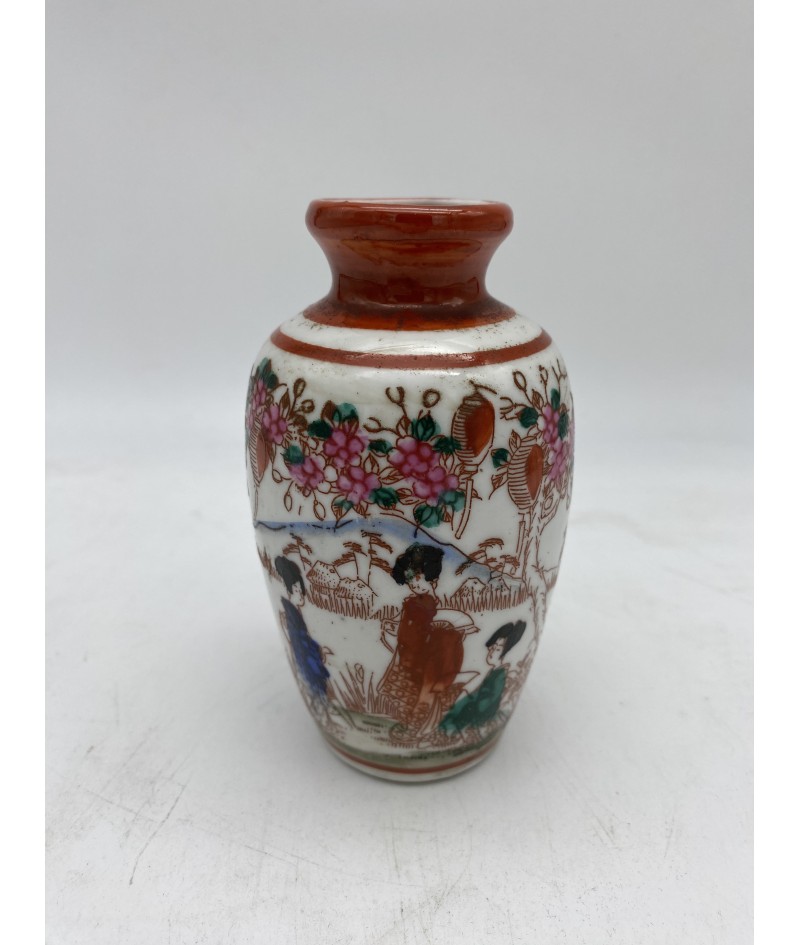 Vase miniature en porcelaine de Chine fait main