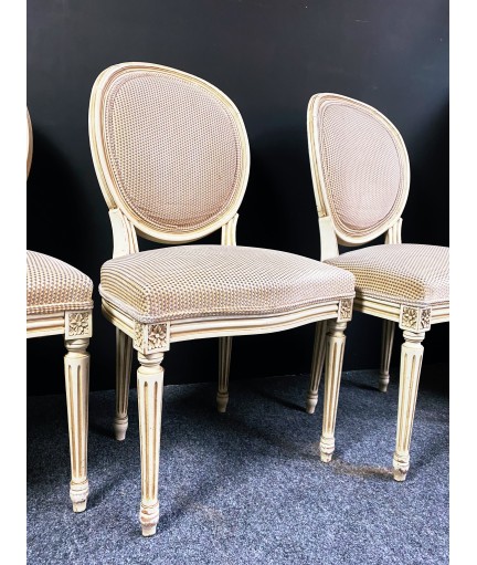 Chaises de salle à manger Louis XVI à dossier médaillon