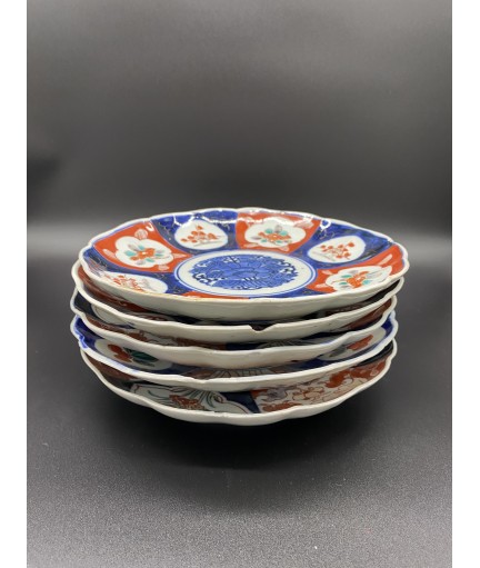 Lot de 5 assiettes Imari...