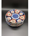 Lot de 5 assiettes Imari 19e siècle (manques)