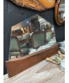 Lot de 2 miroirs Art Déco en bois