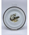 Service à poisson en porcelaine de Limoges "Laurier" - 14 pièces