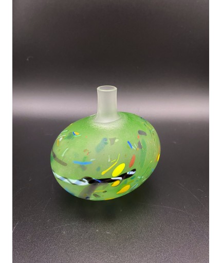 Vase en verre modèle Satellite, signé et numéroté, Atelier Kosta Boda