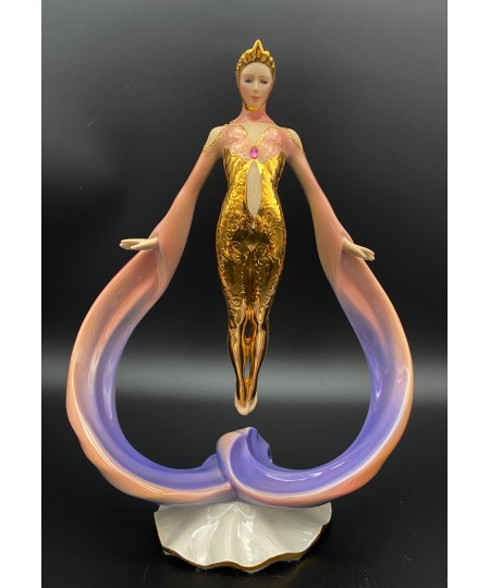 Figurine en porcelaine Franklin Mint - Daybreak In Gold