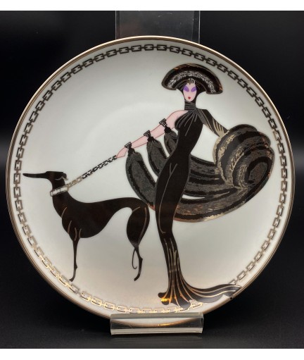 Assiette en porcelaine Franklin Mint - Symfony in Black  Limited Edition