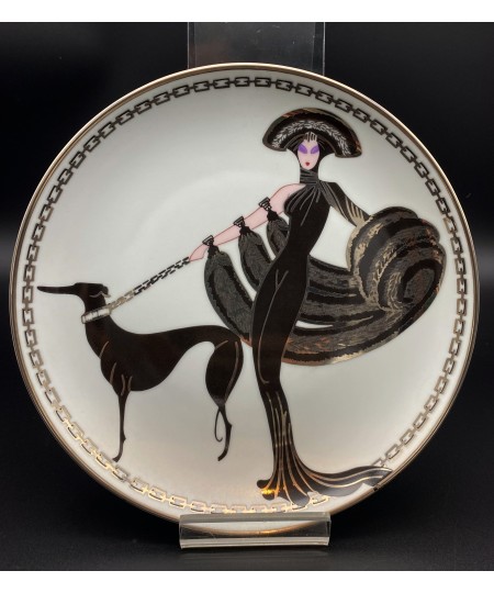 Assiette en porcelaine Franklin Mint - Symfony in Black  Limited Edition