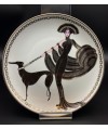 Assiette en porcelaine Franklin Mint - Symfony in Black  Limited Edition