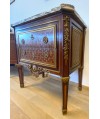 Commode style Louis XVI en marqueterie - dessus en Marbre