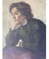 Peinture 'Portrait dame' signé Max Rappaport 1904 (1884-1924)