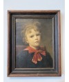 Peinture sur toile Jeune fille signé