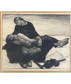 Lithographie Piéta de Anto Carte (1886-1954) 21/100