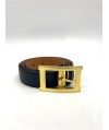 Ceinture en cuir noir Nathan Baume