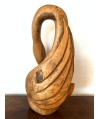 Sculpture en bois représentant un cygne