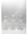 Lot de 24 verres en cristal incolore St Louis Tommy signé avec boîte d'origine