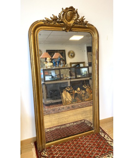 Miroir en bois doré Louis philippe