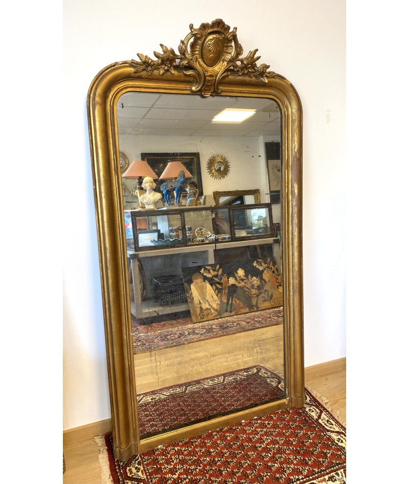 Miroir en bois doré Louis philippe