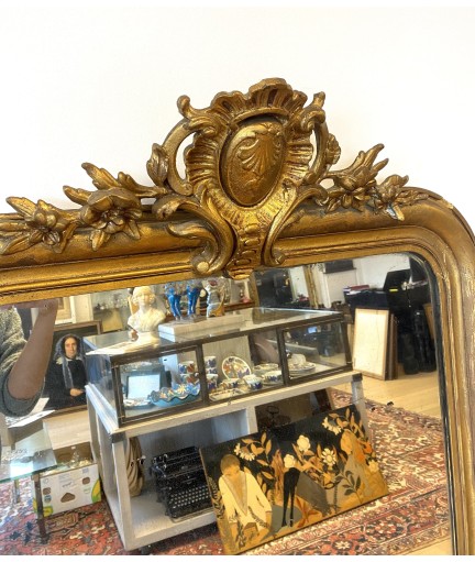 Miroir en bois doré Louis philippe