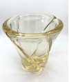 Seau à champagne Yellow glass signé Daum France 1960