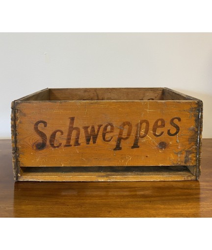 Casier Schweppes en bois