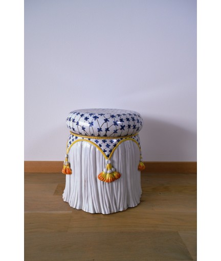 Pouf en céramique italien 1950-60