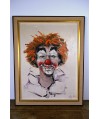 Peinture clown signé Guy Moubert