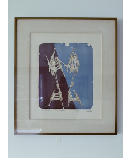 Lithographie Don Quichotte signé Remy Cornelissen (1913-1991)