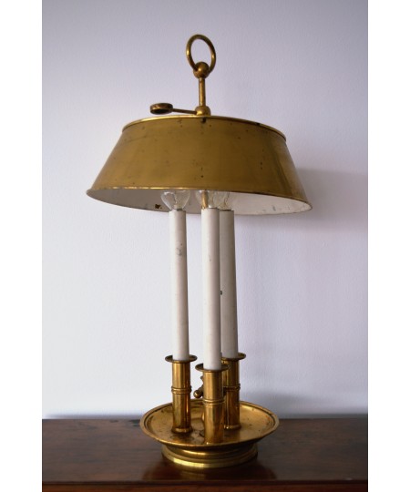 Lampe bouillotte dorée