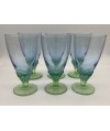 Lot de 6 verres + 2 verres italien Bormioli Rocco Bahia Art Déco