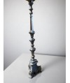 Pique-cierge en bronze monté en lampadaire
