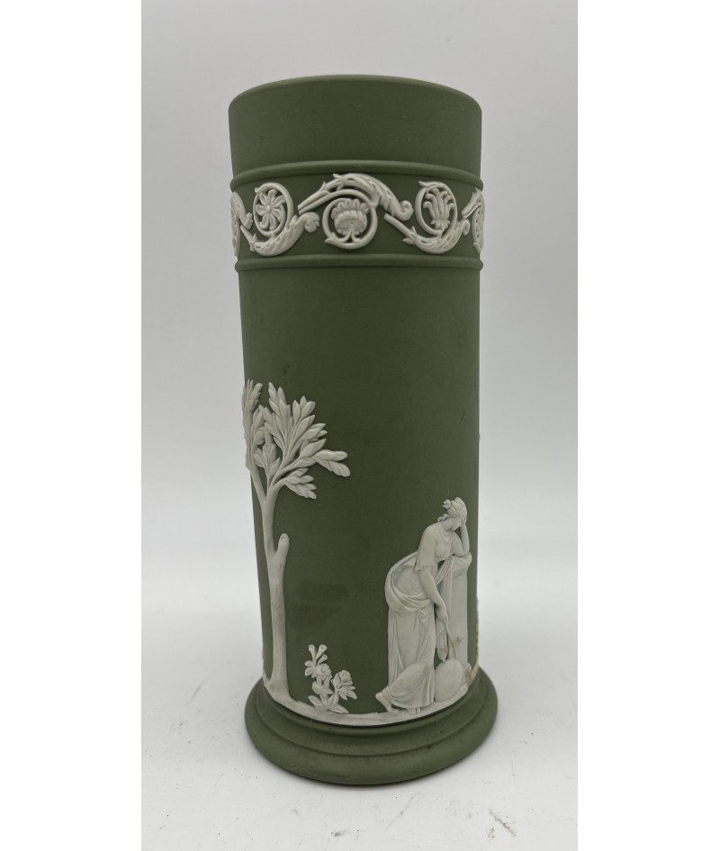 Wedgwood England petit vase en Vert Jasperware